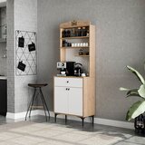 Hanah home komoda siesta 5204 oakwhite multi purpose cabinet