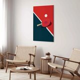  Slika - Table Tennis - Racket and Ball on the Table 60x30 Na talijanskom platnu | shoptok.hr