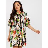 Italy Moda Dress-DHJ-SK-6871-2.91P-Black-Green Cene