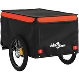 Prikolica za bicikl crno-narančasta 30 kg željezna - orange 124 x 53 x 45 cm | shoptok.hr