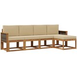  Set vanjskih sofa 5 pcs Prirodna i bež Poliester | shoptok.hr