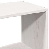 vidaXL Knjižna postelja brez ležišča bela 140x190 cm trdna borovina | Shoptok.si
