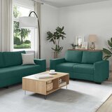 3-dijelni set sofa s jastucima, tamnozelena tkanina | shoptok.hr