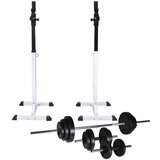  Stalak za čučnjeve sa setom dvoručnih/jednoručnih utega 30,5 kg | shoptok.hr