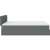vidaXL otomanski krevet s madracem tamnosivi 140x190cm od tkanine | shoptok.hr