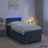  s box springom, madracem i LED-om Tamnosiva 100 x 200 cm | shoptok.hr