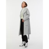 Orsay Women's Light Grey Wool Coat - Women Cene