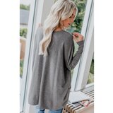 Fenzy Tunika S Dugim Rukavima, Modernim Uzorkom I Džepovima Siona, Siva | shoptok.hr