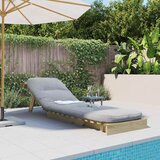  Futon na razvlačenje s madracem 60 x 206 x 11 cm od borovine | shoptok.hr