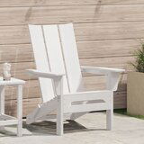 vidaXL zložljiv stol Adirondack bela 74.5x80.5x90 cm HDPE | Shoptok.si