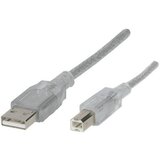 Renkforce USB kabel USB 2.0 USB-A vtič\, USB-B vtič 1.80 m transparentna RF-4538144, (20417370) | Shoptok.si