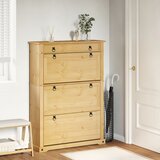 Ormarić za cipele Corona 99x32x138 cm od masivne borovine | shoptok.hr