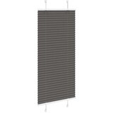 vidaXL Plisirana žaluzija črna 55x100 cm Širina tkanine 54,4 cm | Shoptok.si