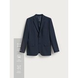 Reserved Slim fit sako u mikro karo uzorku - mornarsko plava | shoptok.hr