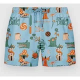 European Fantasy Blue Boardshorts multicolor