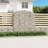 vidaXL obokana gabonska košara 200x50x200/220 cm pocinkano železo Cene