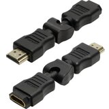 Logilink HDMI Adapter [1x Muški konektor HDMI - 1x Ženski konektor HDMI] Crna Cijene