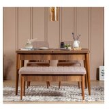 Woody Fashion vina bench walnut, stone walnutstone bench | ePonuda.com