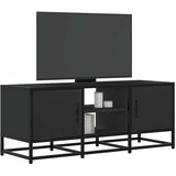 TV ormarić crni 100 x 35 x 41 cm konstruirano drvo i metal | shoptok.hr