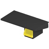 Axelent Držalo za zabojček QUICK ON, VxŠxG 153 x 154 x 231 mm, intenzivno črno | Shoptok.si