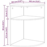  Konačna Stolić Staro drvo 39 7 x 39 7 x 60 cm Konstruirano drvo | shoptok.hr