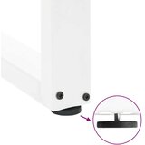  Noge za jedilno mizo v obliki črke U, 3 kosi, bele barve, 70 x (72-73) cm, jeklo | Shoptok.si