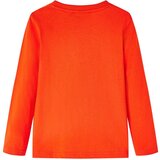  Dječja majica s dugim rukavima jarkonarančasta 116 | shoptok.hr
