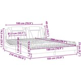  Postelja z vzmetnico črna 180x200 cm umetno usnje | Shoptok.si