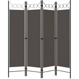 Sobna pregrada s 4 panela antracit 160 x 180 cm | shoptok.hr