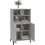  Visoka omara betonsko siva 60x36x110 cm inženirski les, (20654453) | Shoptok.si