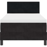 Box Spring Krevet s Madracem Crna 100x200 cm Baršun | shoptok.hr