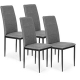 ModernHome set od 4 stolice za blagovaonicu i dnevni boravak sive boje | shoptok.hr