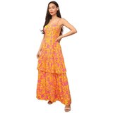 La Modeuse Dolge obleke 71028_P166475 Oranžna | Shoptok.si