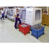 Heson Zaboji za zlaganje s polno steno, ŠxD 1000 x 1200 mm, nosilnost 1000 kg, modre barve, od 1 kosa | Shoptok.si
