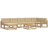  Set vanjskih sofa 8 kom. Bijela i bež | shoptok.hr