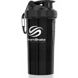Smartshake Original2GO športni shaker + rezervoar barva Gun Smoke Black 600 ml