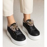 Gemre Black sneakers adorned with a butterfly with rhinestones Kariba | shoptok.hr