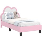  Okvir kreveta za malu djecu s naslonom Ružičasta 70 x 140 cm PU | shoptok.hr