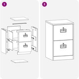 Kabinet za datoteke s ladicama Antracit 44 x 50 x 106.5 cm | shoptok.hr
