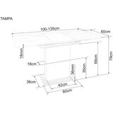 Molarem Home stol TAMPA - laminirana ploča | shoptok.hr