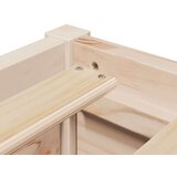  Krevet s madracem 120 x 190 cm od masivne borovine | shoptok.hr