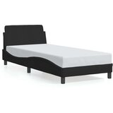 vidaXL Okvir za krevet s uzglavljem crni 90x190 cm od tkanine | shoptok.hr