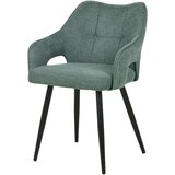 MID.YOU NASLANJAČ, les, kovina, tekstil zelena | Shoptok.si