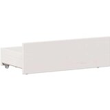vidaXL Knjižna postelja brez ležišča bela 90x200 cm trdna borovina | Shoptok.si