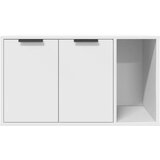  Kutija za mačji pijesak bijela 60x40x40 cm konstruirano drvo | shoptok.hr