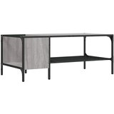 Furnova Klubska mizica z regalom siva sonoma 100x51x40 cm inž. les, (21915172) | Shoptok.si