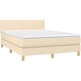  s oprugama i madracem krem 140x200 cm od tkanine | shoptok.hr