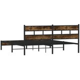  Metalni okvir kreveta bez madraca boja hrasta 200x200 cm | shoptok.hr