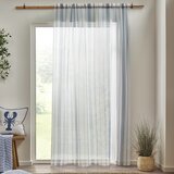 Catherine Lansfield Bijela prozirna zavjesa od voila 140x122 cm Harbour Stripe – | shoptok.hr