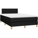  Krevet box spring s madracem crni 120 x 190 cm od tkanine | shoptok.hr